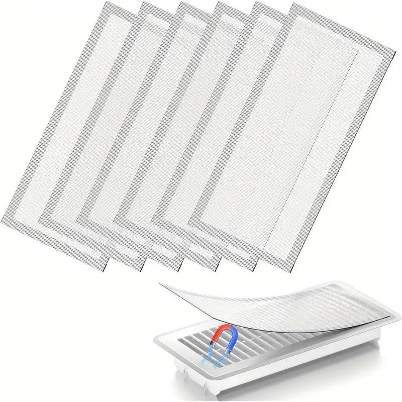 

Магнитная вентиляционная сетка Вентиляция и отвод тепла Магнитная пылезащитная сетка из ПВХ Снимается, чистится и используется повторно 102*305mm белый