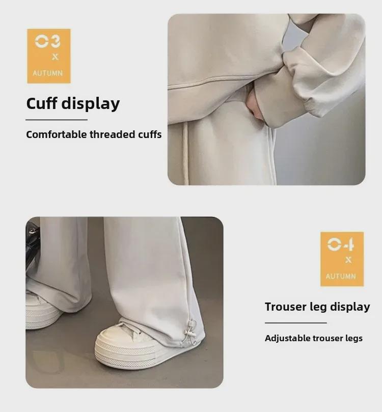 Mädchen Lockere Pulloveranzüge: Modisch, Langärmlig, Rundhals für Frühling & Herbst