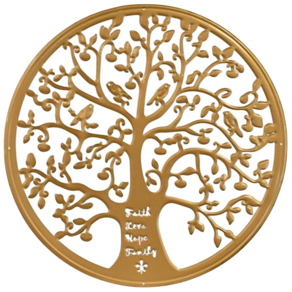 Baum des Lebens - Metall-Wanddekoration mit inspirierenden Werten