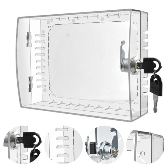 

Yousheng Clear Thermostat Lock Box with 2 Keys Home Apartment Office School Wall Mount Thermostat Cover Universal Large AC Thermostat Guard