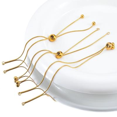 5Pcs Stainless Steel Extension Chains Gold Hand Bracelet Extensions Necklace Adjustment Accessories