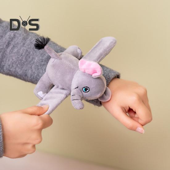 Pluszowe zwierzątka bransoletki slap dla dzieci pluszowa kreskówkowa żyrafa żółw koala słoń lalka bransoletka opaska slap koło zabawka dla dziewczynek chłopców