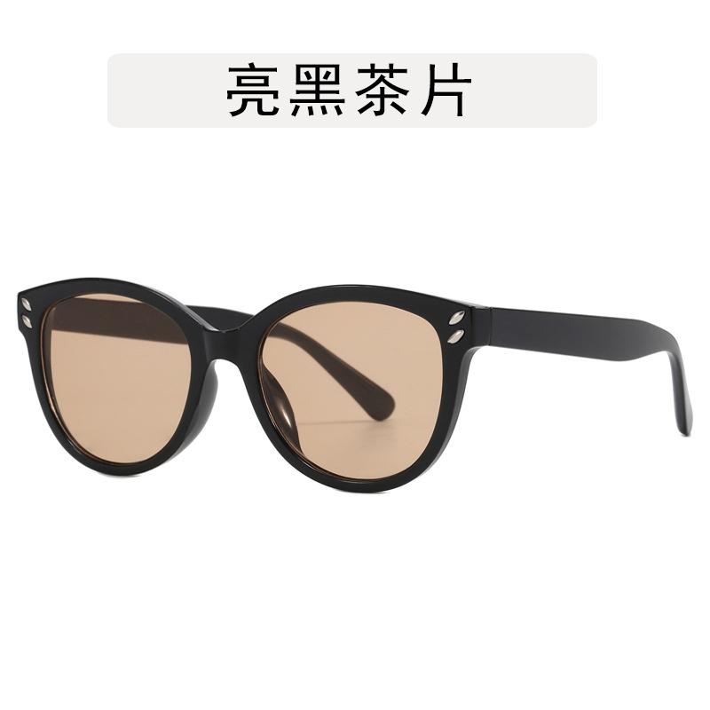 

Солнцезащитные очки в корейском стиле для мужчин, украшенные заклепками, солнцезащитные очки с антибликовым покрытием для мужчин, винтажные ретро солнцезащитные очки для женщин