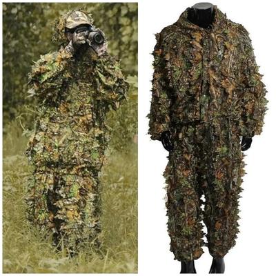 Ghillie Suit Hunter Camouflage Clothing Hunting Man New 3D Maple Leaf Bionic Yowie Sniper Birdwatch Outfit
