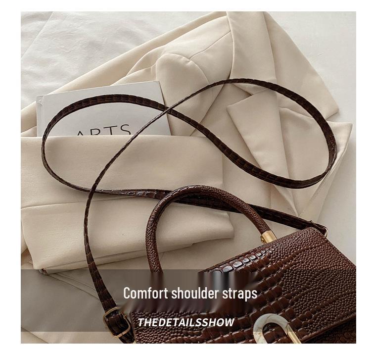 Women's 2024 Fashion Niche Textured Small Square Bag - Versatile Shoulder & Crossbody Handbag