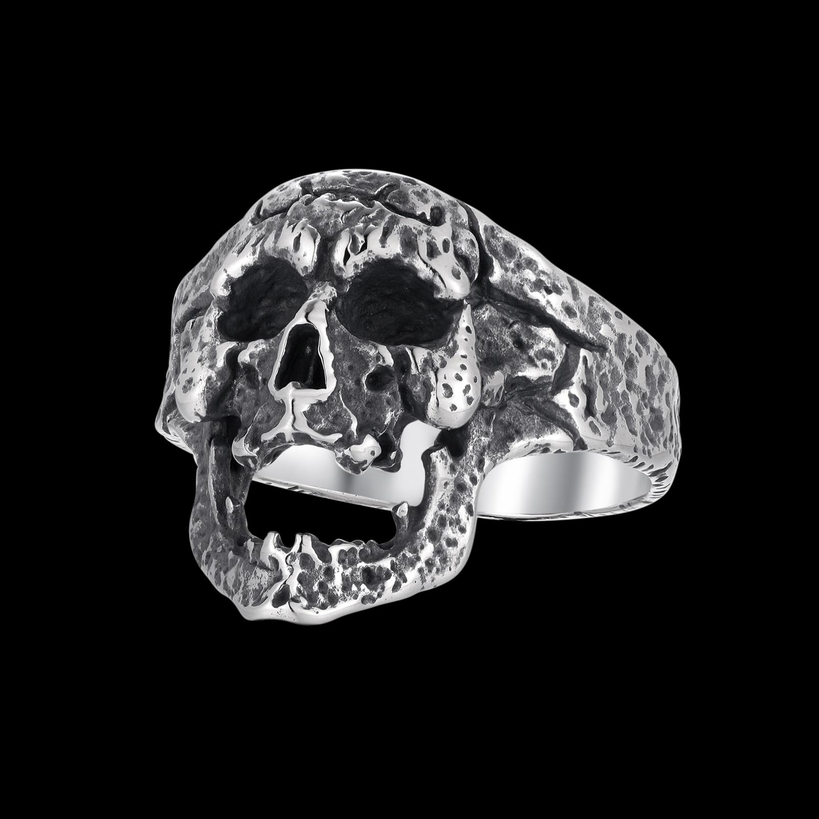 

316L Stainless Steel Various Design New Arrive Classical Skull Men`s Ring With Pattern Punk Rock Gothic Creative Jewelry 8&US SIZE