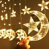 LED Star Moon Decorative String Lights