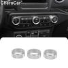 AC Air Conditioner Switch Knob Button Cover Trim for Jeep Wrangler JL JLU JT 18+