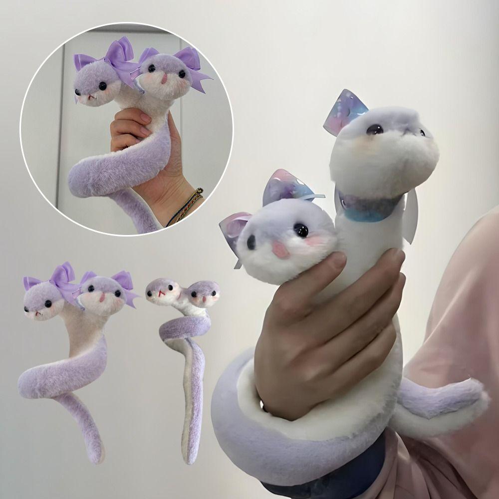 58cm Year of The Snake Plush Toy Wrap Around Arm Purple Snake Animal Doll  Children Gift