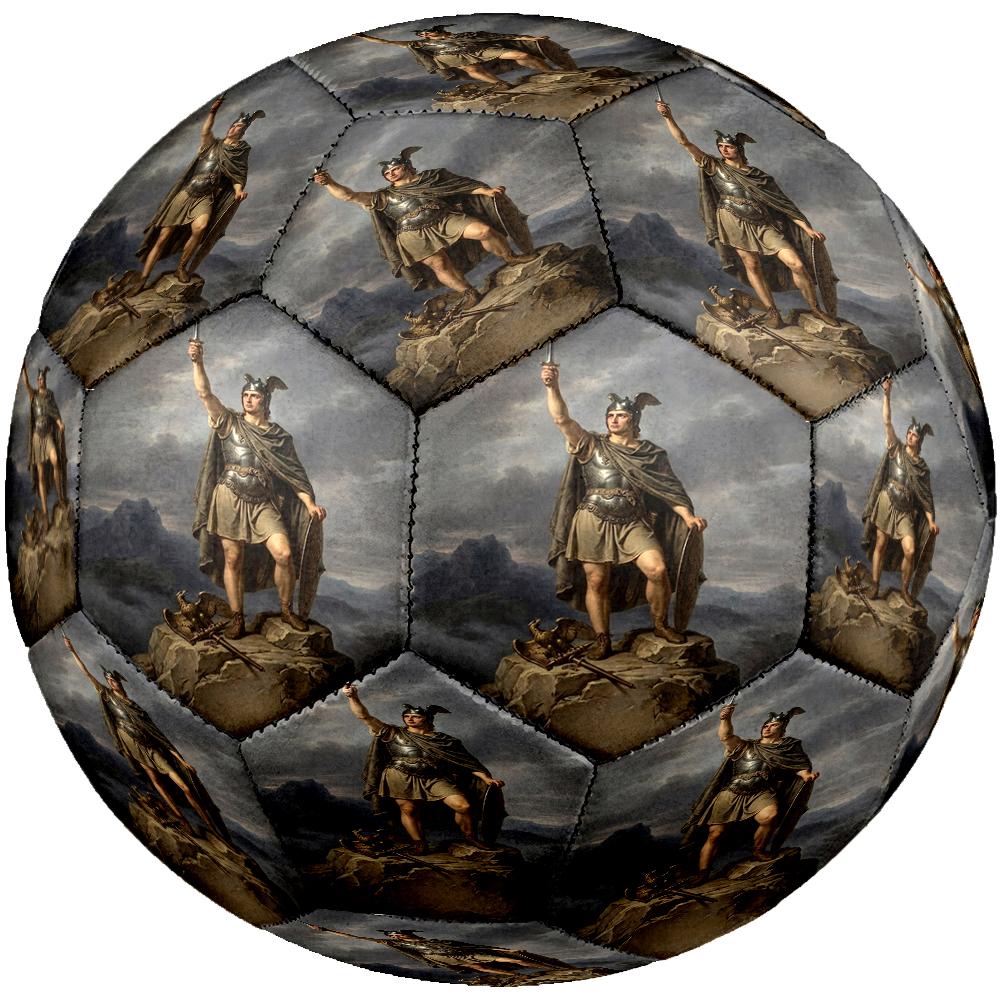 Heroes of Gaul Theme Size 5 Soccer Ball, Suitable for Both Indoor and Outdoor Matches, a Gift Suitable for Everyone.