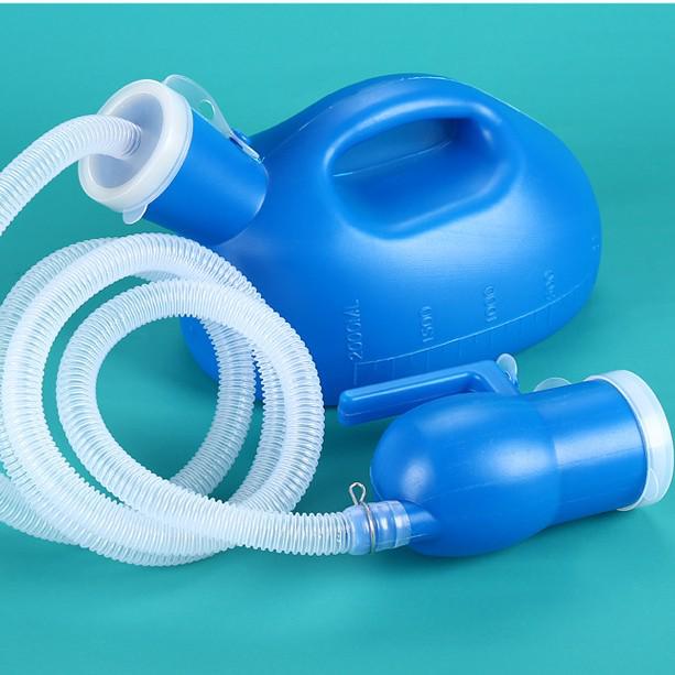 

Мужской 2000 мл Большой Пластиковый Утка-Судно с Трубкой, Шкалой и Крышкой