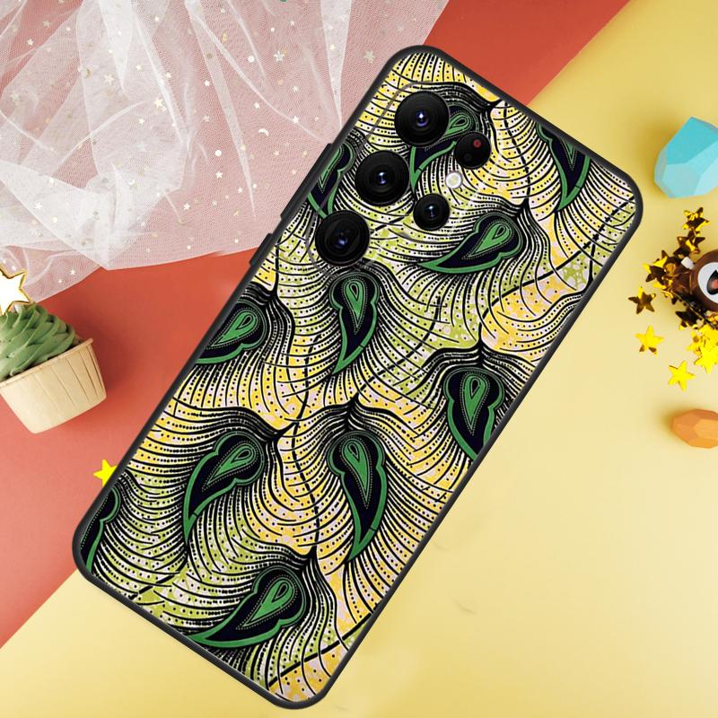 African Wax Print Design Phone Case For Samsung Galaxy S26 S25 Ultra S23 FE S21 S20 S22 S24 Ultra S10 Plus Cover Coque
