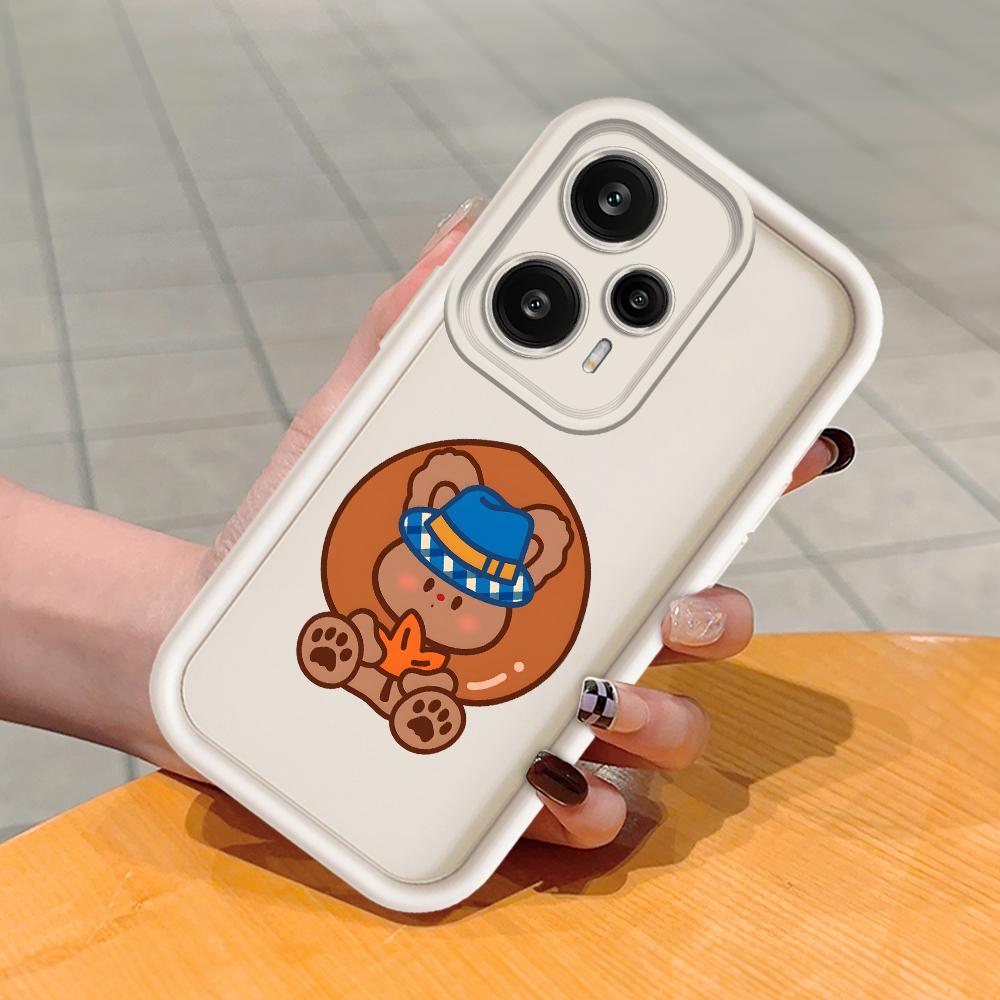 Soft Silicone Square Ladder Printing Pattern Phone Casing Full Cover Camera Shockproof Protection Rubber Case for Xiaomi Redmi