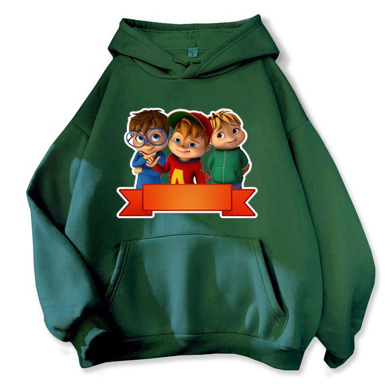 Abbigliamento Sportivo Casual Felpa con Cappuccio da Donna Costume di Halloween Scoiattolo Pullover da Donna Tendenza