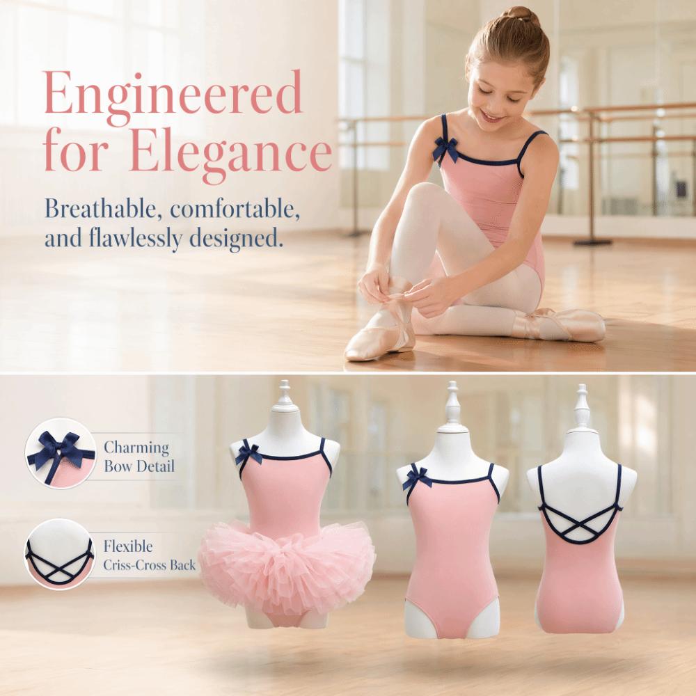 Butterfly Bow Girl Ballet Tutu Dress Sleeveless Ballet Performance Costume  Ballet Dancewear