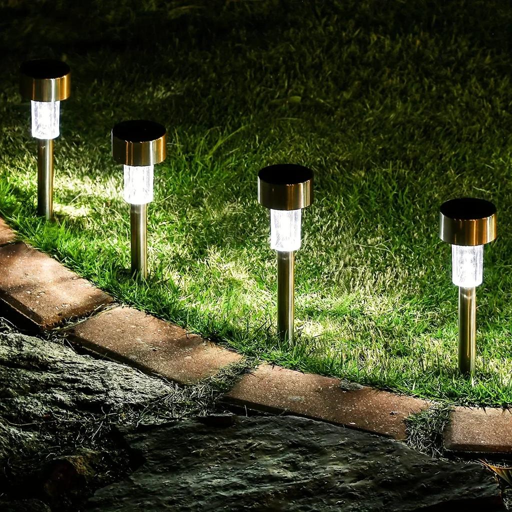Outdoor Solar Garden Lamp Solar Powered Lawn Lamp Waterproof Landscape Path LED Light for Yard Backyard Garden Patio Decor