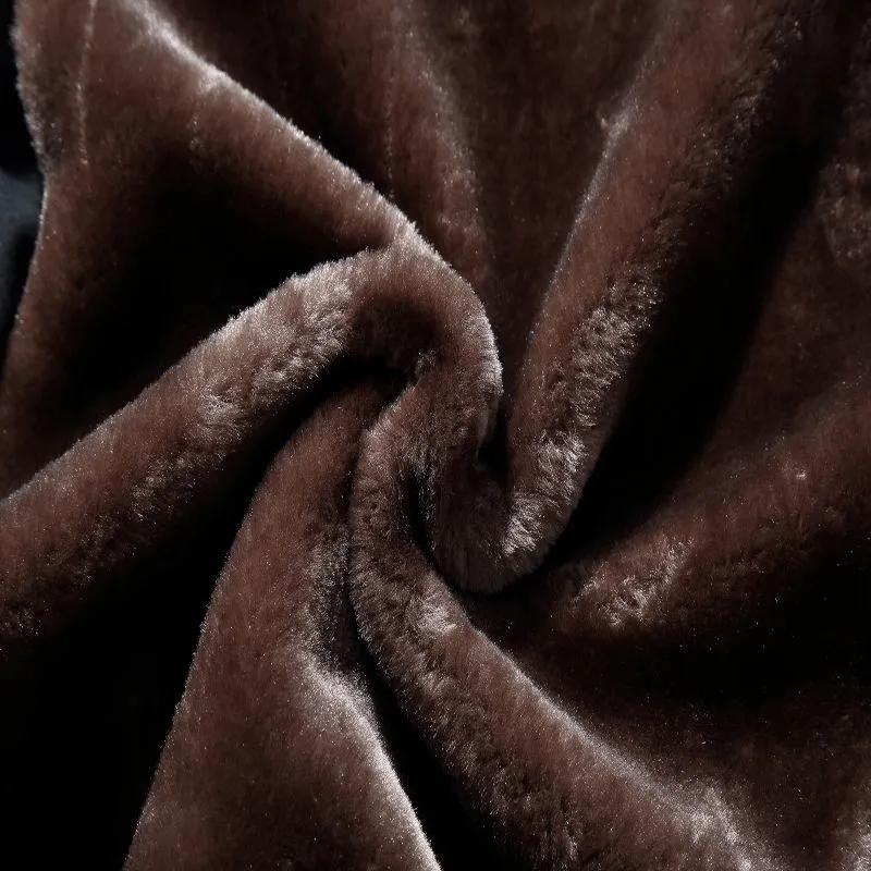 Winter Herren Plus Samt Dicke Lederweste Locker Warme Weste Weste Übergröße Jacke