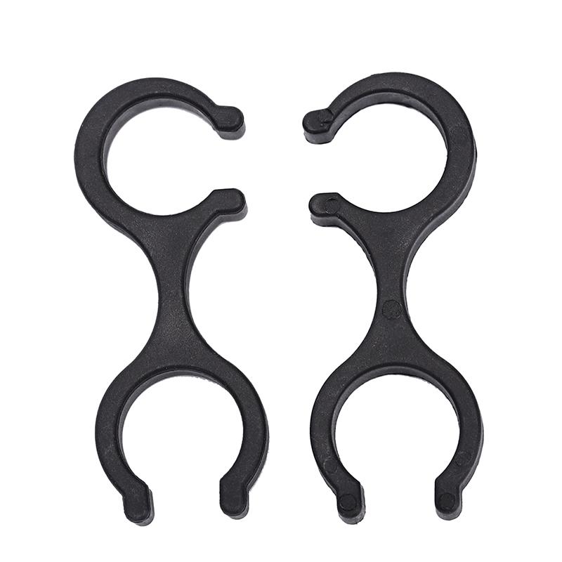 

2Pcs Outdoor Hiking Poles Buckle Cane Clip Accessories Plastic Walking Stick Double Poles Connection Buckle