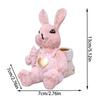 Easter Bunny Statue Adorable Collectible Easter Rabbit Ornaments Spring Home Decor Bunny Figurines for Shelf Table Nursery