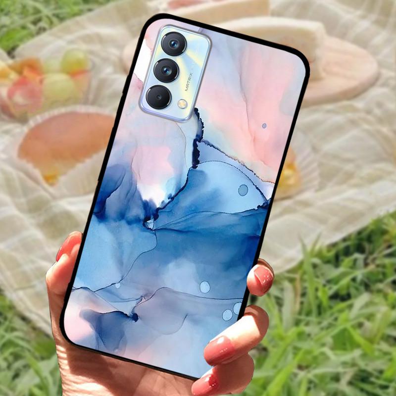 Für Realme GT Master Edition Hülle Marmor bemaltes Cover Weiches Silikon Stoßfeste Handyhülle Für Realme GT Master Hülle Bumper