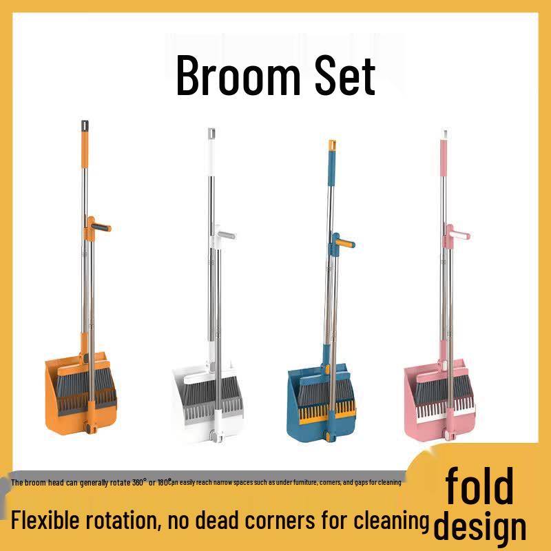 Gongyue Foldable Broom and Dustpan Set