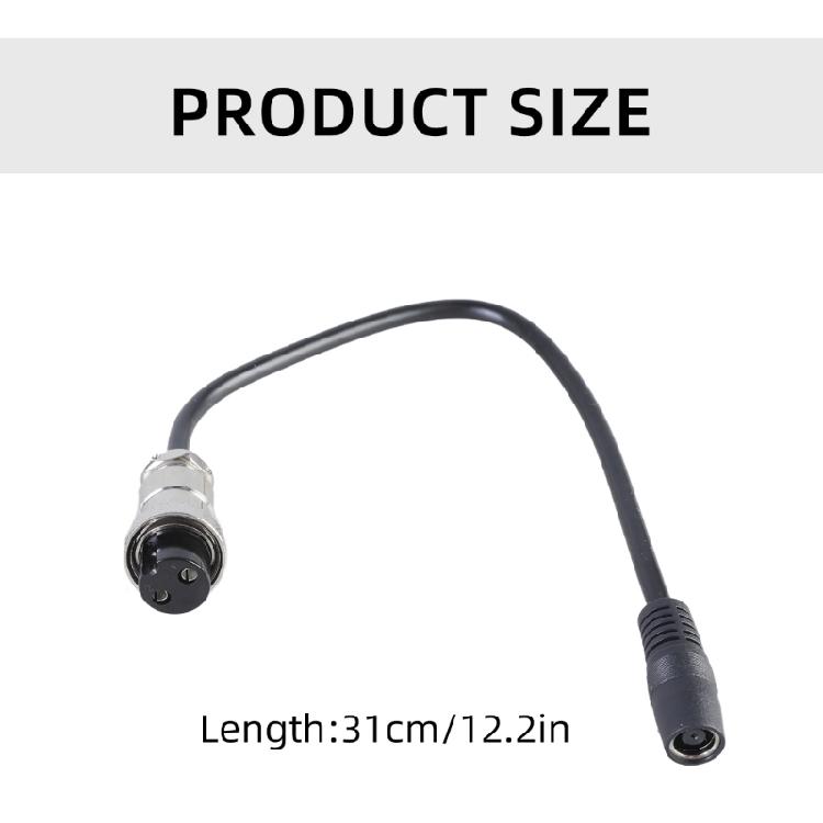 High Current DC7909 to GX20 Female Aviation Connector Cable Aviation Electrical Adapter Cord for Portable Power Systems