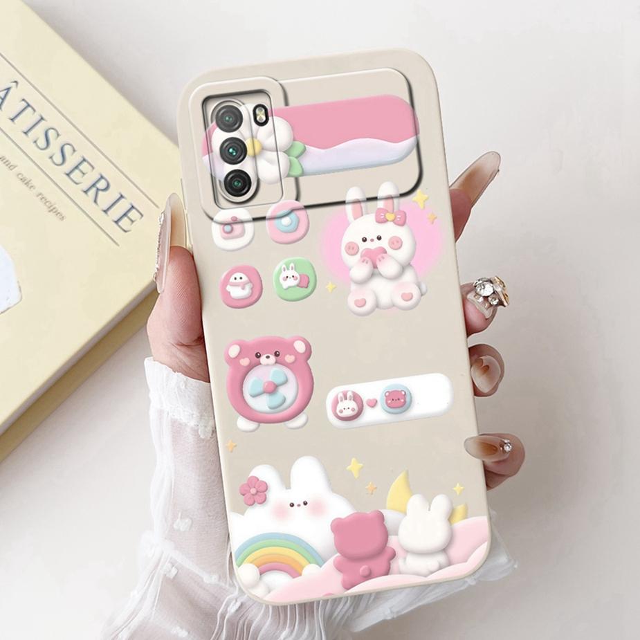 For Xiaomi Poco M3 Case PocoM3 Pro Luxury Candy Painted Cover Soft Silicone Phone Case For Xiaomi Poco M3 Pro 5G Back Cover Bags