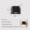 Solar Fence Wall Lights Outdoor 3-Color Changing IP65 Waterproof Dual COB Up/Down Lighting Solar Fence Light for Landscape/Patio