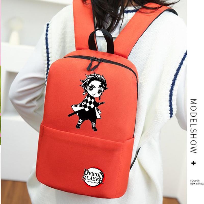 Ultra Lightweight Anime Backpack Large Capacity Manga To Travel Daily Girls' Bookbag Demon Slayer Nezuko Kawaii Cartoon School Bag for Adults