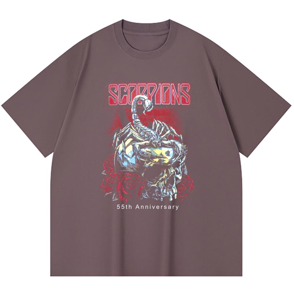 230 g/m² 100% Baumwolle Heavy Metal T-Shirt Rockband Beliebte Musik Druck Unisex Schweres Baumwoll-T-Shirt