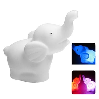 Lindo elefante 7 cores que mudam interruptor liga/desliga luz noturna LED presente para crianças