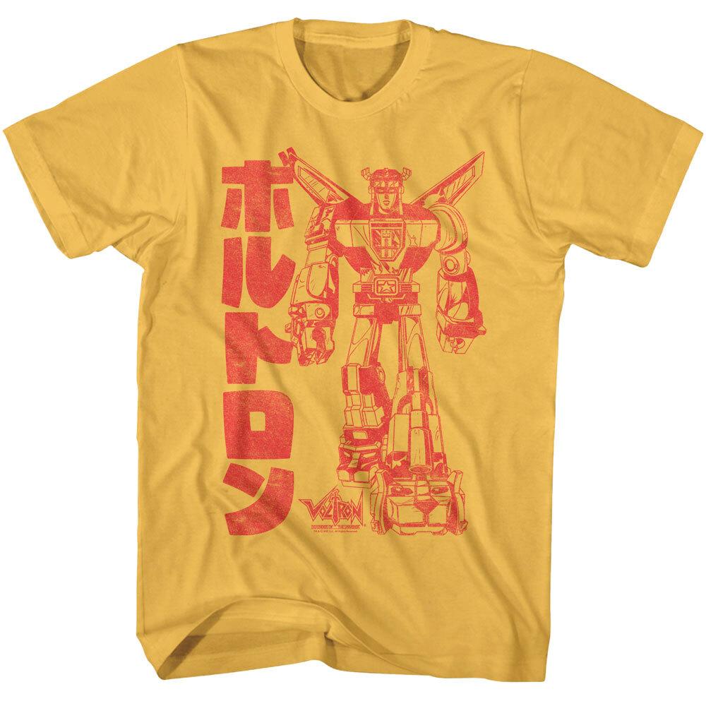 Voltron Golion Katakana Men T Shirt Robot Beast King Kanji Japansese XL