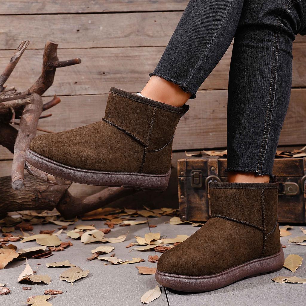 Snow Boots Women's High-top Velvet Cotton Shoes Women's Winter New Thickened Winter Warm Cotton Boots Wholesale