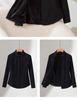 Women's Plus Velvet Warm Long Sleeve Professional Shirt for Autumn and Winter