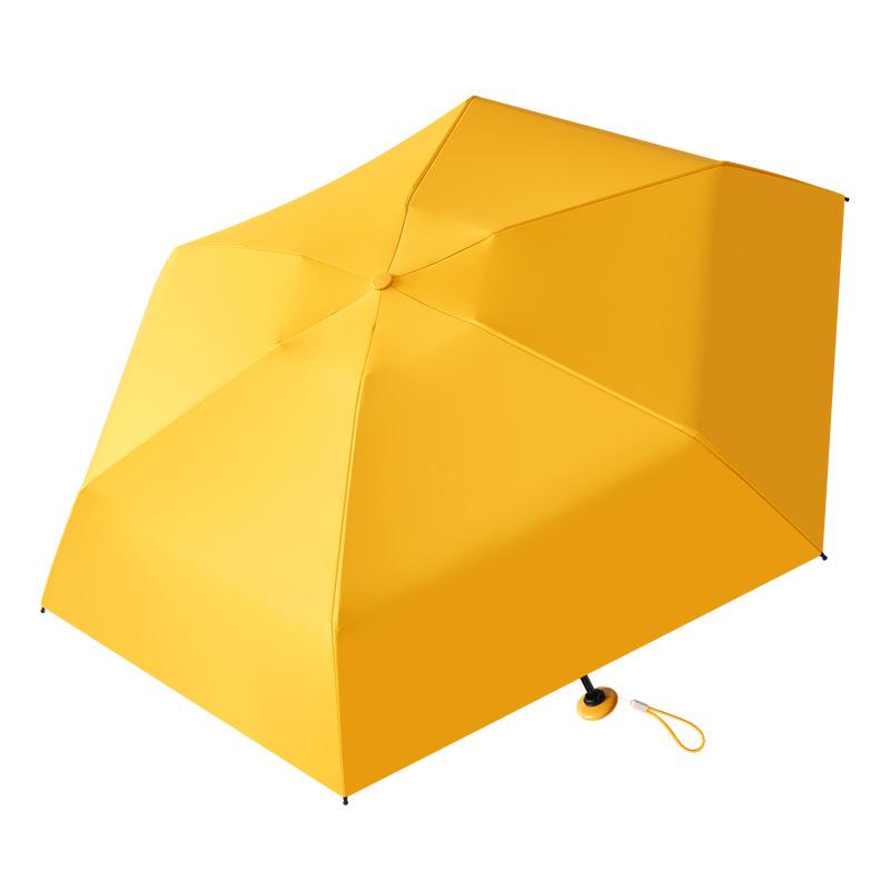 50% off 6-bone vinyl fabric, hand-opened small ice umbrella, pocket umbrella, UV-proof weather and rain parasol