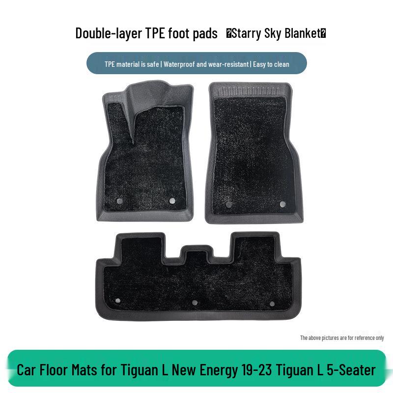 Volkswagen Tiguan L New Energy 2019-2023 5-Seater TPE Floor Mats