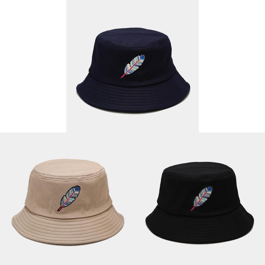 Vintage Ethnic Style Cotton Wide Brim Fisherman Hat For Sun Protection Outdoor Wear