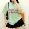 Women's pink and black jersey, suitable for indoor and outdoor use, casual sportswear, versatile T-shirt.