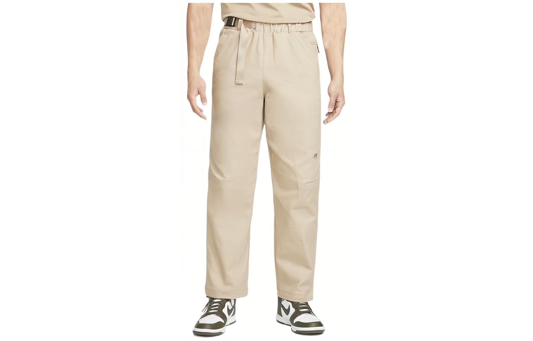Nike SPORTSWEAR TECH PACK Casual Pants Men s Khaki Moderate Straight Fit Pants DQ4297-247 XL