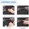 Car Back Seat Headrest Hooks, 4 Pack Black Stylish Back Seat Hanger For Car Handbag Clothes Coats Grocery Bags, Car Interior Accessories (Black2)
