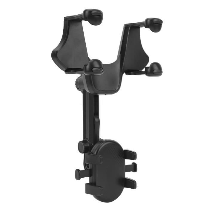 Phone Holder - SALUTUYA - Rearview Mirror Mount - Premium Material - Multifunctional - Black