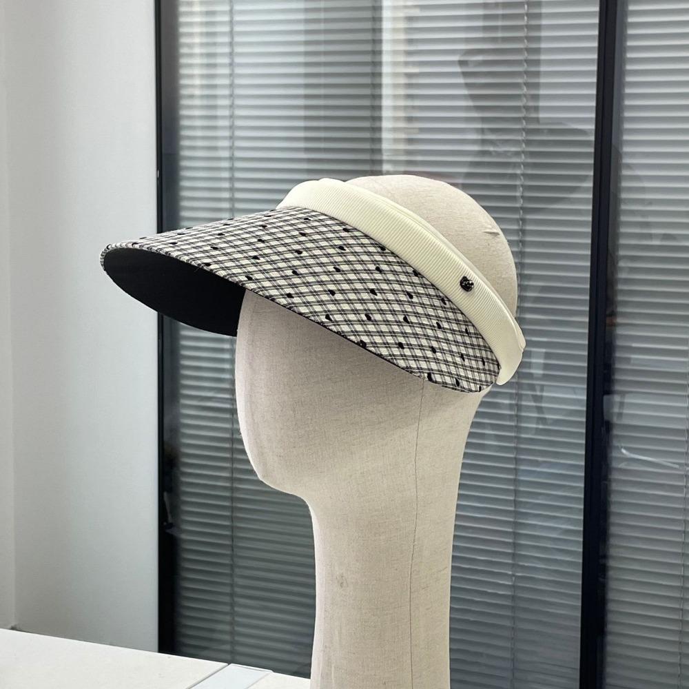 Anti-UV Woman Sun Hat Sweet Visor Cap Simple Empty Top Cap Holiday