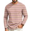 Maglietta da uomo a maniche lunghe raglan con scollo casual per l'uso quotidiano