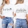 Gott schreibt immer noch deine Geschichte Gedruckte Unisex-T-Shirts Vertraue Gott Oberteile Christlicher Glaube T-Shirts Mode Trendiges T-Shirt Kurzarm