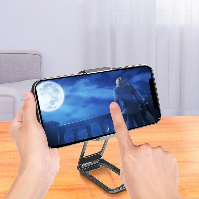 360 Rotation Foldable Stand Back Clip Phone Ring Holder Multi Angle Portable Desk Metal Finger Kickstand Adjustable