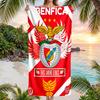 Benfica Fc Fashion Beach Towel: Ideal for Summer Adventures Soft, Absorbent and Quick Drying Suitable for Swimming and Bathing