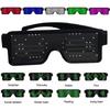 Light Up Flashing Sunglasses 5 Colors Optional Rechargable Eyewear for Parties Shows Rave Concerts Festivals