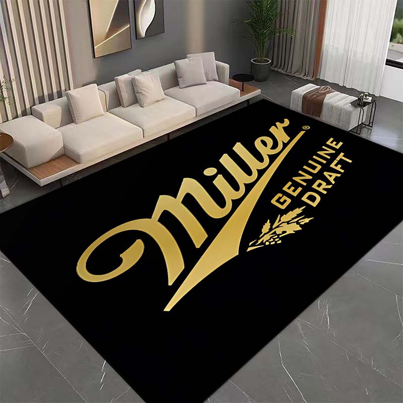 15 Size Genuine Draft M-Miller Pattern Rug Bedroom Living Room Bathroom Mat Creative Door Mat Area Rug Beer Bar Decor Carpets