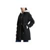 Calvin Klein Solid Color Lapel Zipper Long Sleeve Coat Women Coats Black J222318-BEH