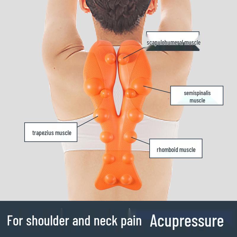 Eva Hot-Pressed Neck and Lumbar Massage Pillow: Cervical Spine Relief and Support for Shoulder and Neck